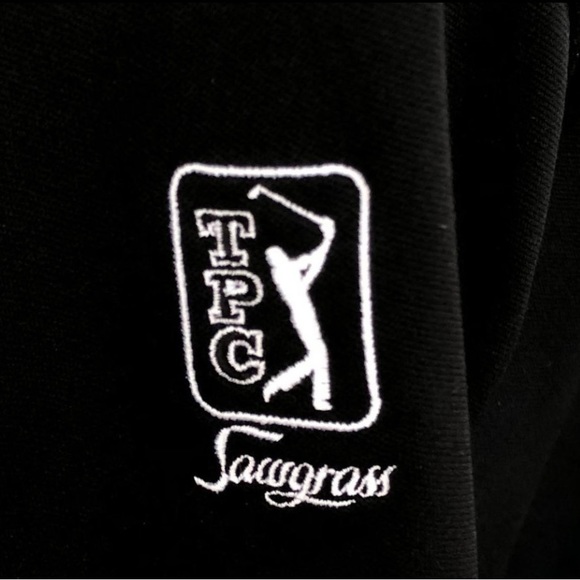 NIKE Golf Men's Black Dri-Fit 'The Players/TPC Sawgrass' Half Zip Pull Over - M - Picture 3 of 6